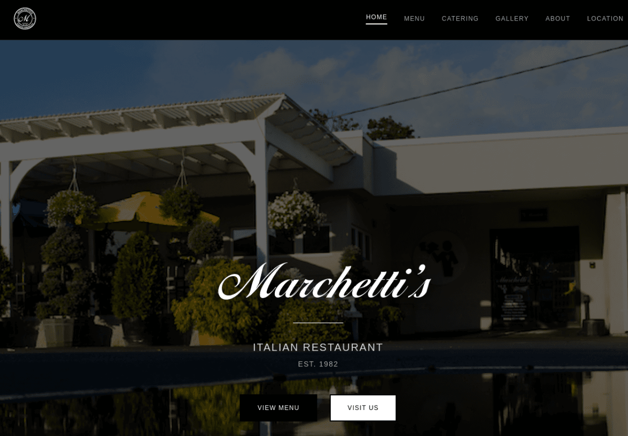 Marchetti's website homepage